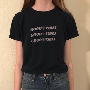 good vibes brandy melville tee